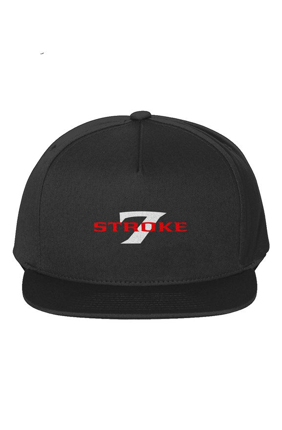 Stroke 7 logo 5-Panel Cotton Twill Snapback Cap
